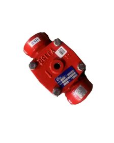 S100 Basic Diaphragm Valve BSP 1" 25mm Cast Iron Poly Red